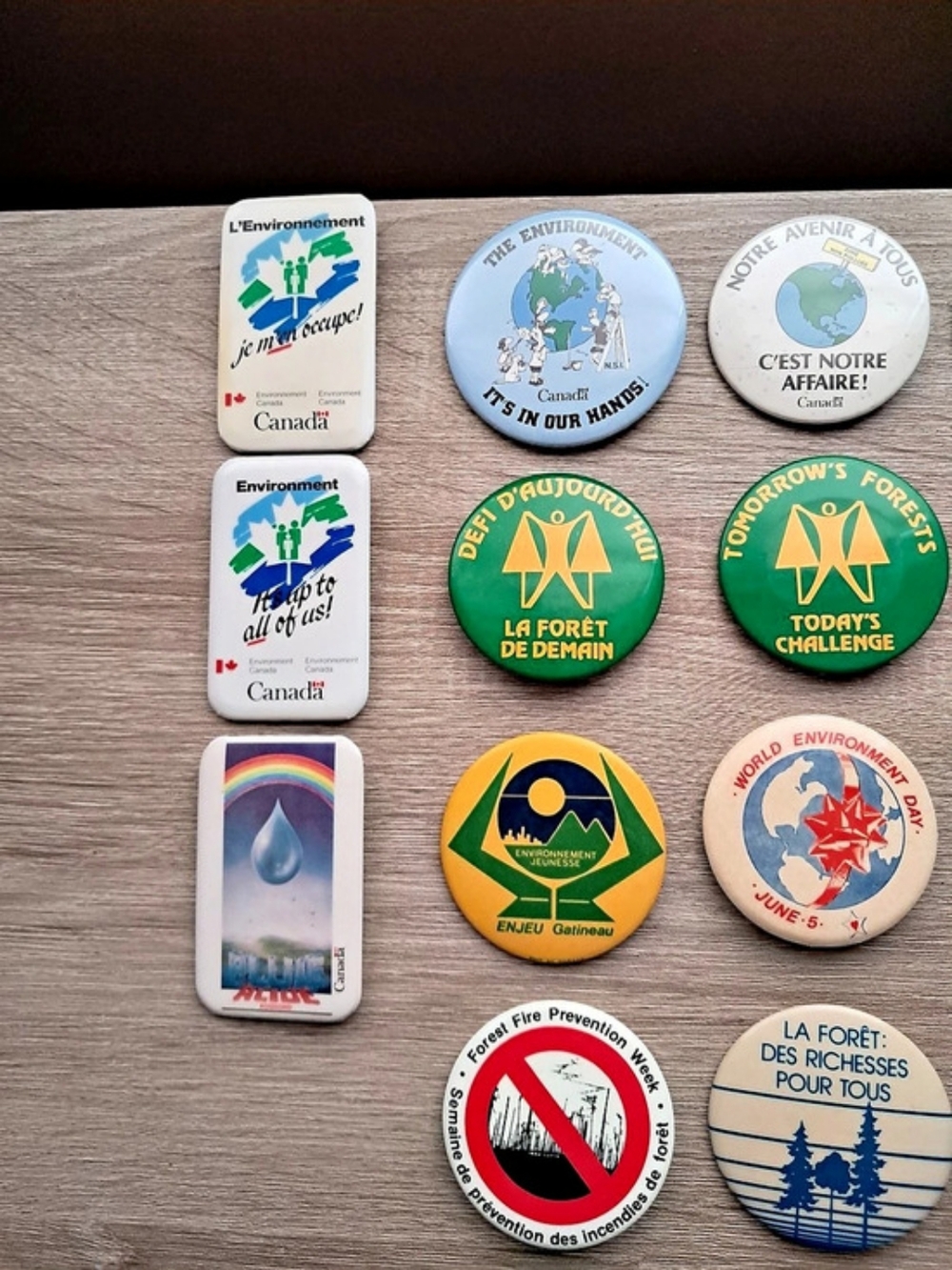 Environmental Awareness Button Pin Collection - Picture 2 of 6